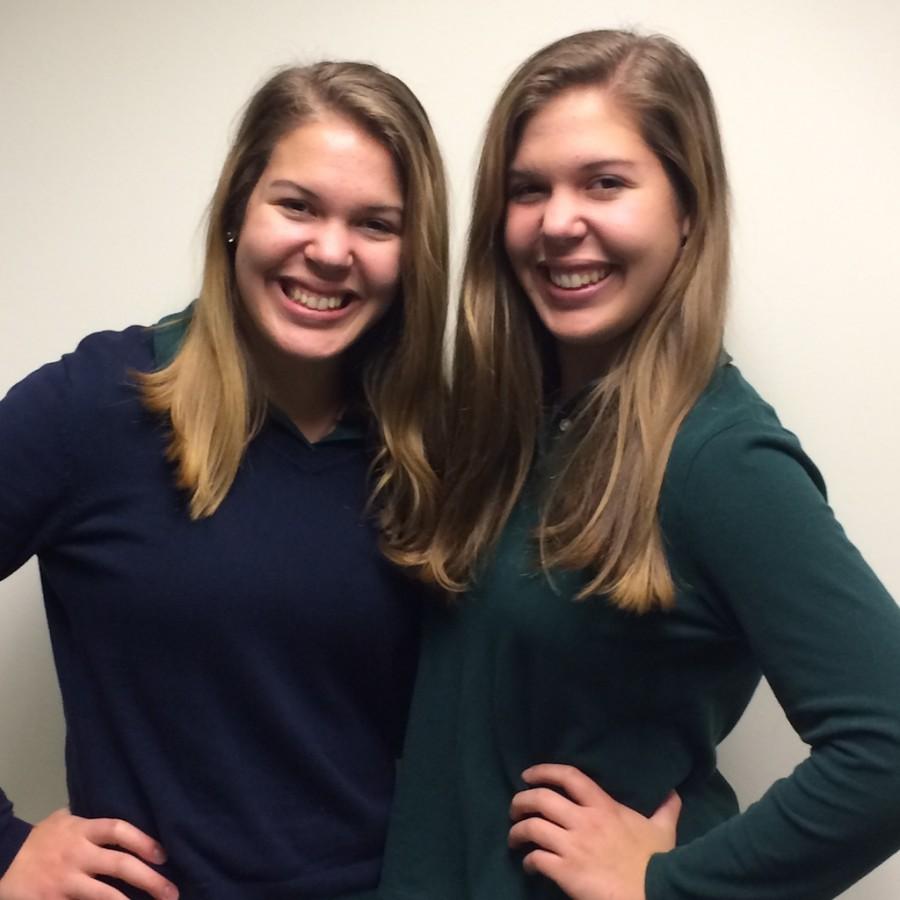 The Otto twins, Keeli and Gabby, seniors at Notre Dame.