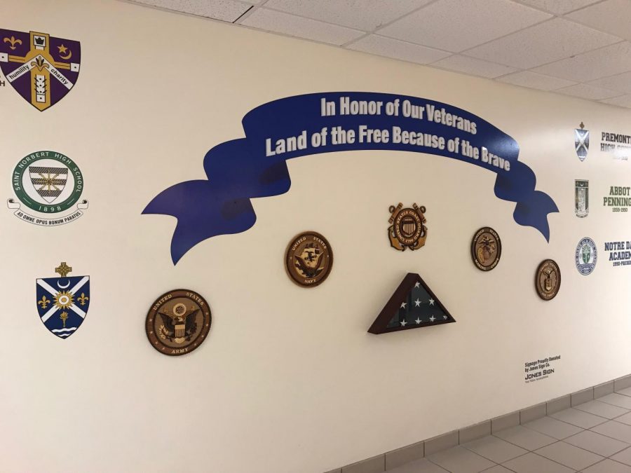 Bennet Smith Contributes New Military Display in Priory Hallway