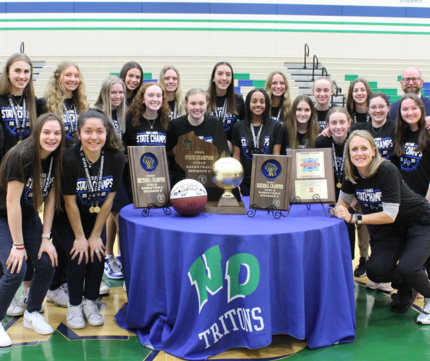 Lady Tritons State Title, Winter Athletes, Honored at All-School Assembly