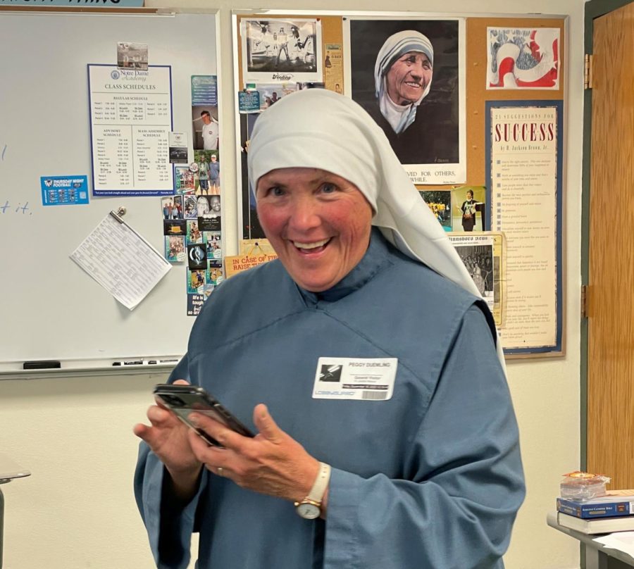 Mother Mary Catherine Shares Her Love of God with NDA Classes