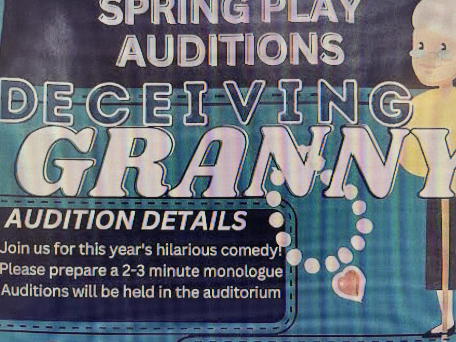 Spring Play Announced, Auditions Set for February 21-22