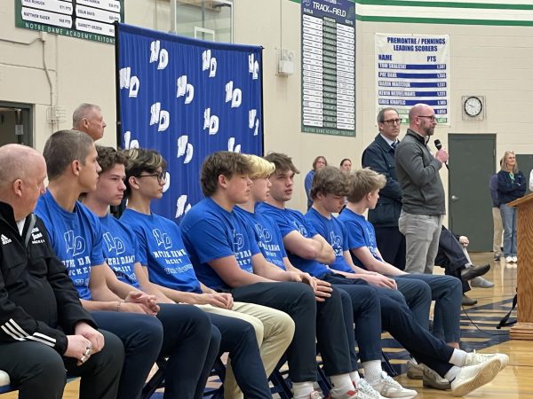 Local Officials Join School Assembly to Honor State Champion Hockey Team