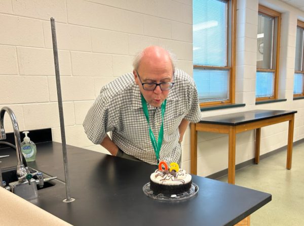 Chemistry Students Surprise Teacher with Birthday Celebration